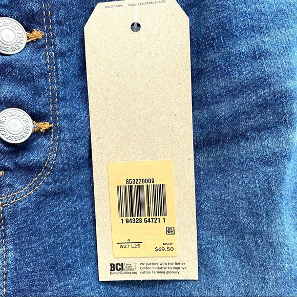 Levi’s Women's Mile High Cropped Wide Leg size 27 - Picture 8 of 10